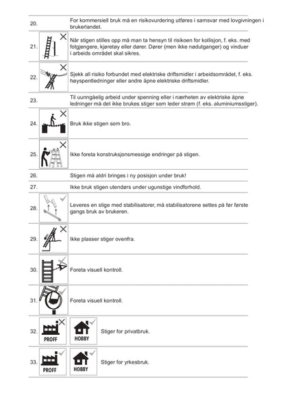 Proff yrkesstige 2-delt EN131-1-2