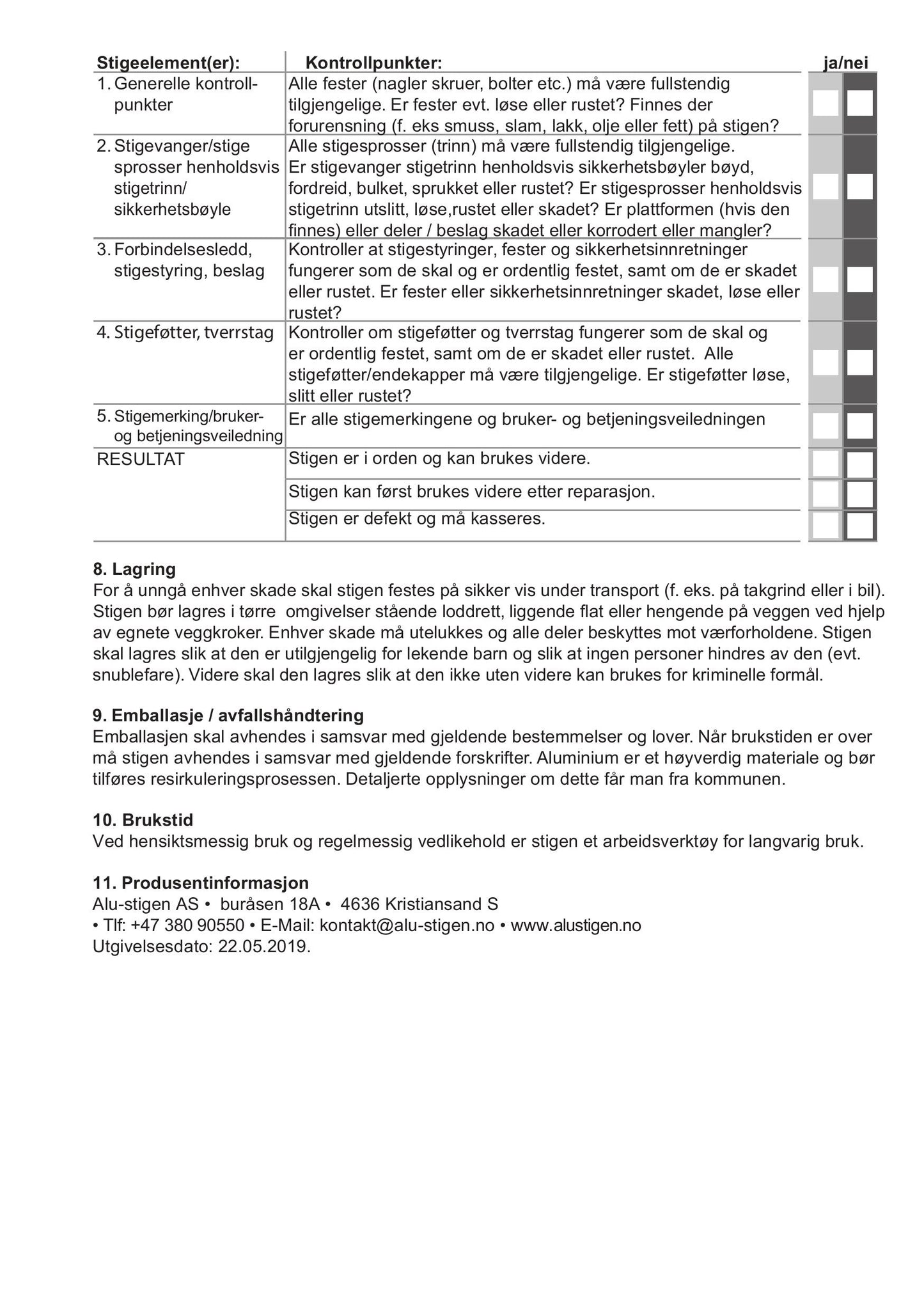 Proff yrkesstige 2-delt EN131-1-2